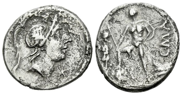 Romerska republiken C Publicius Malleolus Denarius 96 BC  (Ingen mindstepris)