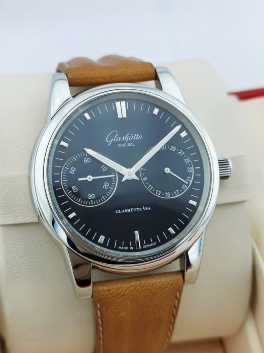 Glashütte Original - Senator Hand Date - 39-58-02 - Mænd - 2000-2010