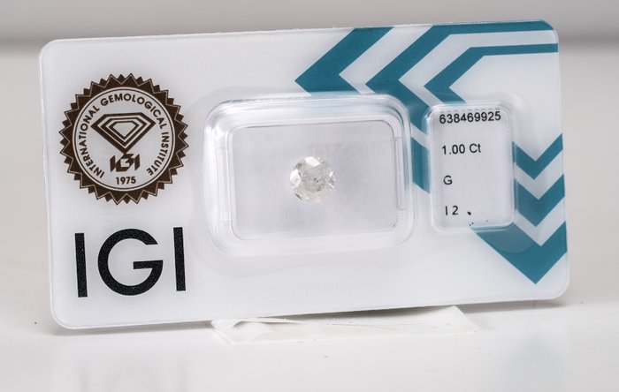 1 pcs Diamant  (Natur)  - 100 ct - Rund - G - I2 - International Gemological Institute (IGI)