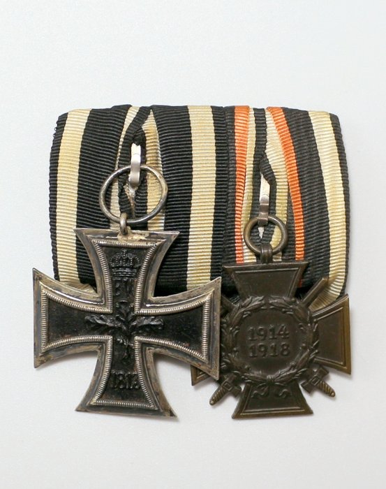 Tyskland - Medalje - Medal Bar with WW1 Iron Cross Second Class and Honour Cross