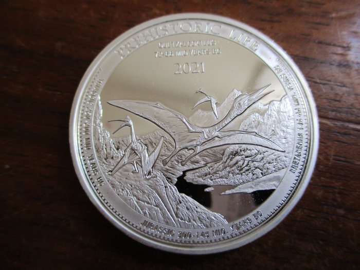 Congo 20 Francs 2021 - 1 oz siver 9999 - Quetzalcoatlus  (Ingen mindstepris)