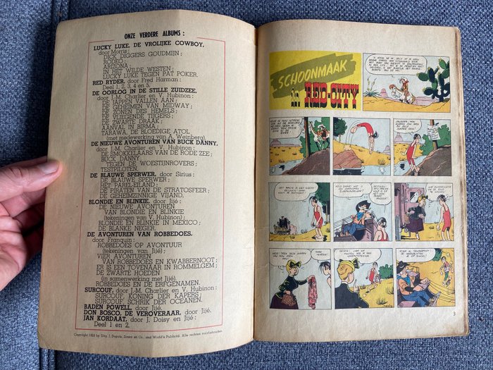 Lucky Luke 5 - Lucky Luke tegen Pat Poker - 1 Album - Første udgave - 1953