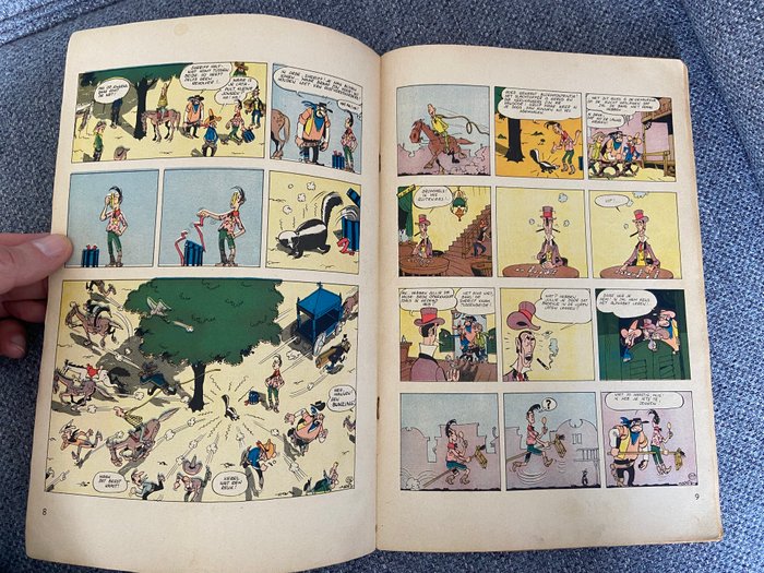 Lucky Luke 5 - Lucky Luke tegen Pat Poker - 1 Album - Første udgave - 1953