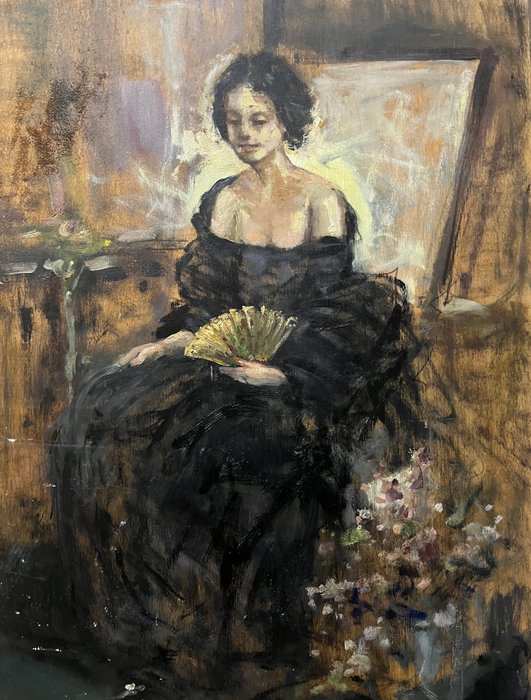 Francesco de Gregorio (1862-1939) - Ritratto di Nobildonna