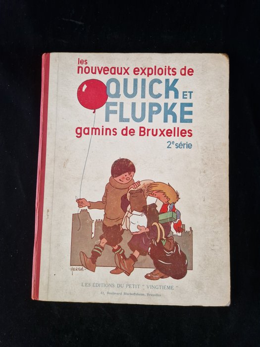 Quick et Flupke 2e serie  , cinquieme mille - Gamins de Bruxelles - 1 Album (restaurering) - Første udgave/genoptryk - 1932