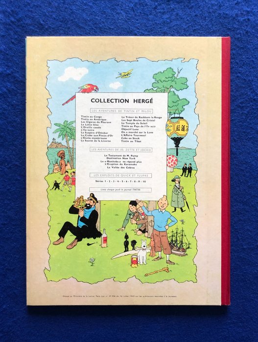 Tintin T20 - Tintin au Tibet (B31 française) - C - 1 Album - Genoptryk - 1961