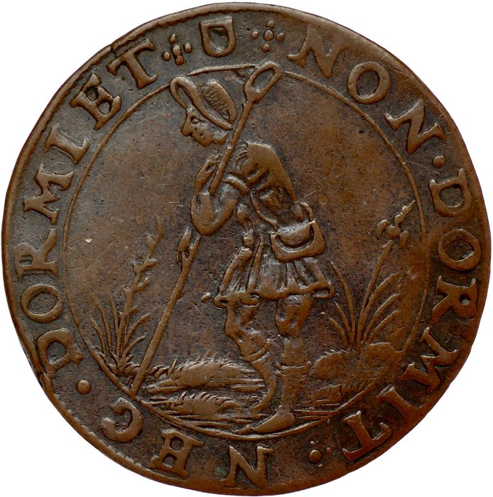 Holland, Utrecht Republic. Jeton “Justification of Oldenbarneveld” - Utrecht Mint - 1608