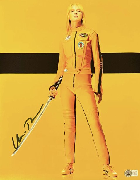 Kill Bill - Uma Thurman - 28x35 cm Photo Signed in Person - BECKETT COA