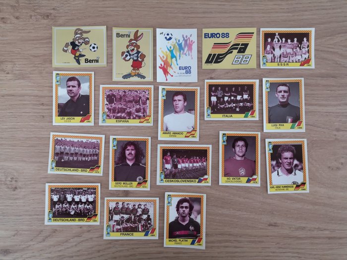 Panini - UEFA EURO 1988 Germany - Complete loose Sticker Set