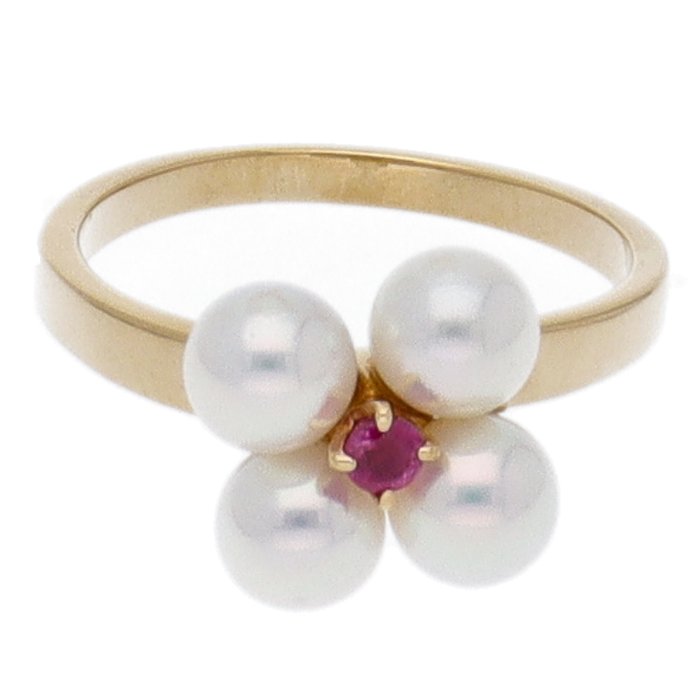 Ring - 18 kraat Gulguld - Mikimoto