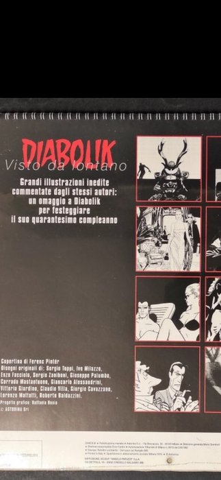 Diabolik - albo speciale "Colpo alla Little Nemo", grafica ufficiale, calendario 2003 - 1 Comic collection - Begrænset og nummereret udgave