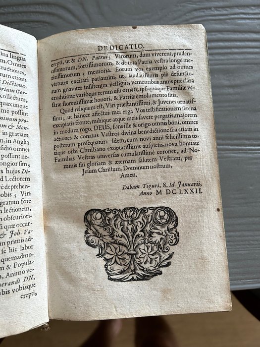 Johannis frisii - Dizionario Bilingue Antico Latino- Germanico / Germanico Latino - 1672