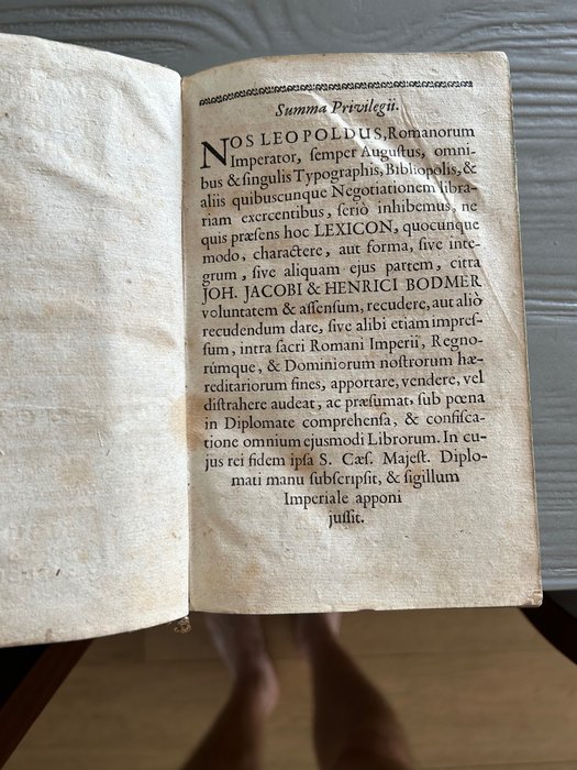 Johannis frisii - Dizionario Bilingue Antico Latino- Germanico / Germanico Latino - 1672