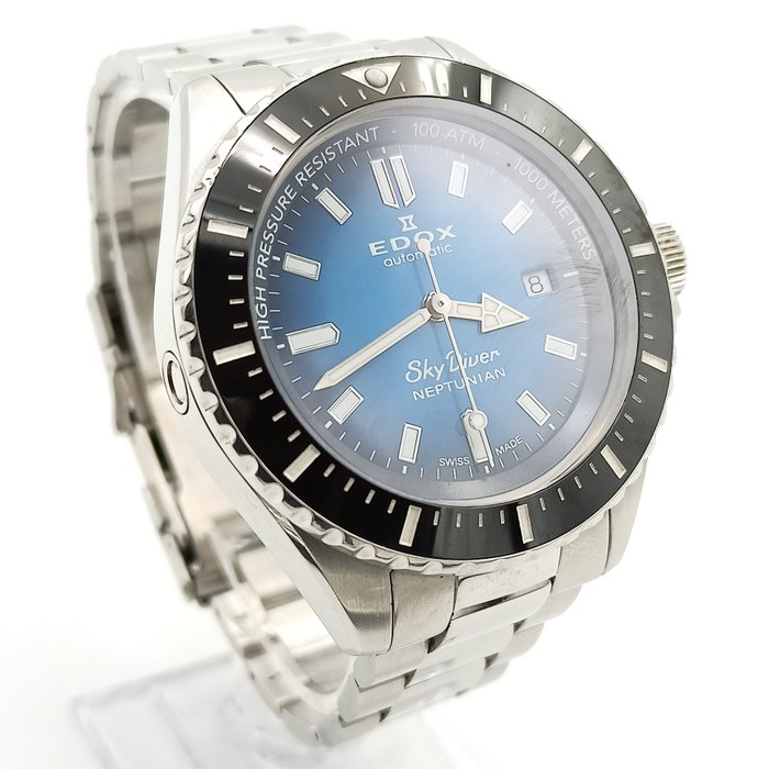 Edox - Sky Diver - Neptunian - 1428418 - 80120 - Mænd - 2010-2020