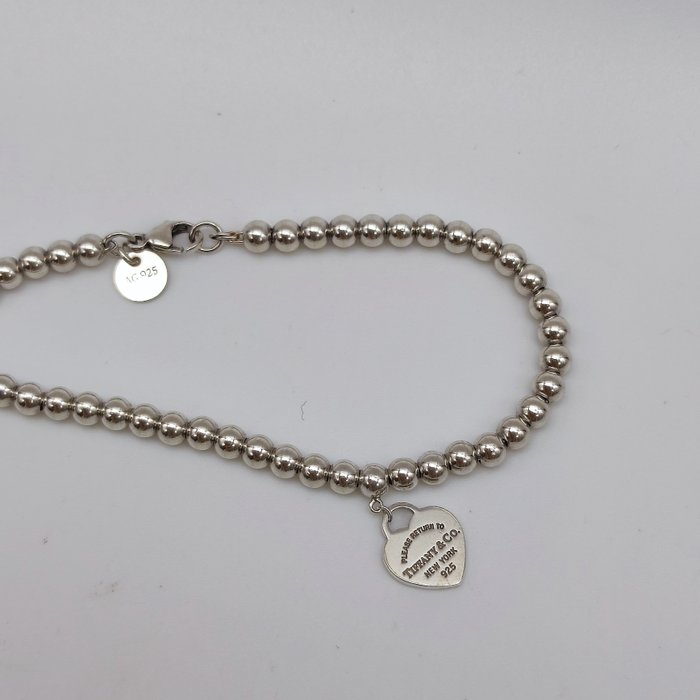 Ingen mindstepris - Tiffany  Co. - Armbånd Sølv - Heart Tag Bead Armbånd