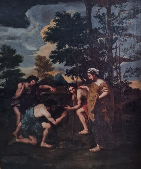 Nicolas Poussin (1594-1665), Seguace - Et in Arcadia ego