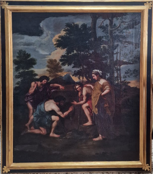 Nicolas Poussin (1594-1665), Seguace - Et in Arcadia ego