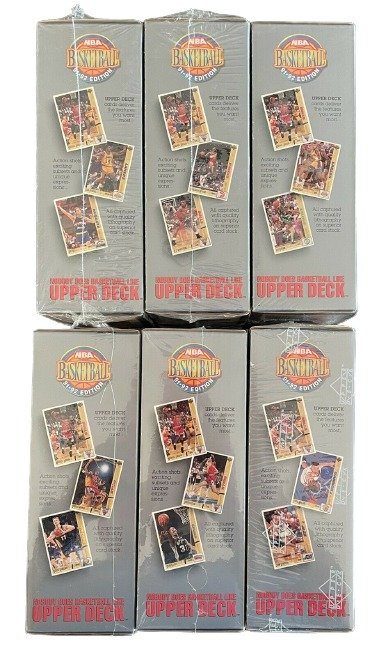 1991 Upper Deck Michael Jordan Locker Series - Lot of 6 sealed boxes - 504 Cards - Limited Edition NBA NBA - 1 Complete Set - Næsten så god som ny (NM)