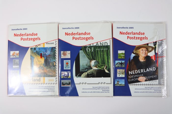 Holland 2001/2005 - 5x årlige samlinger af frimærker