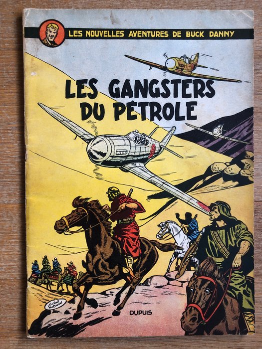 Buck Danny T9 - Les Gangsters du pétrole - B - 1 Album - Første udgave - 1953