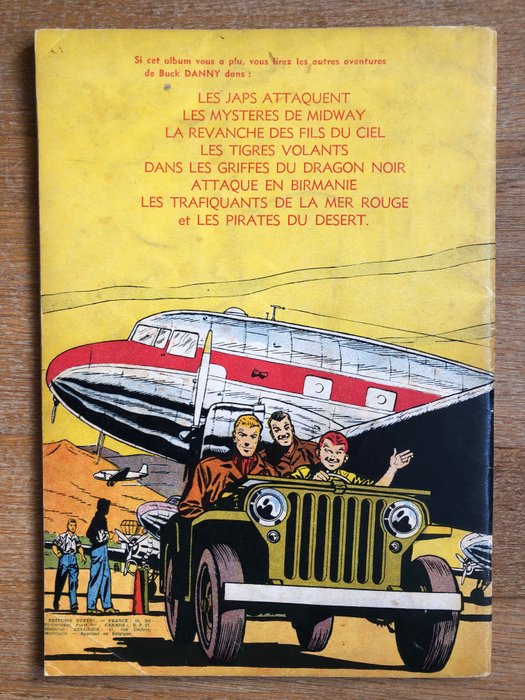 Buck Danny T9 - Les Gangsters du pétrole - B - 1 Album - Første udgave - 1953