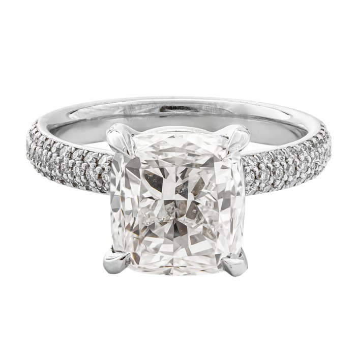 Ring - 18 kraat Hvidguld -  543ct tw Diamant (Natur) - Diamant