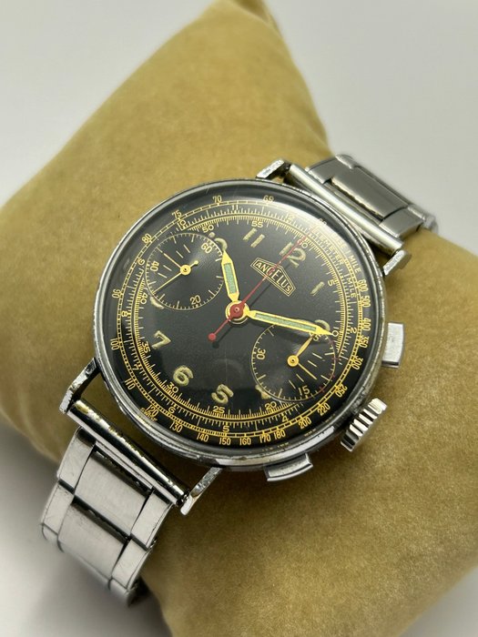 Angelus - Chronograph with Gay Freres Bracelet cal215 - 182525 - Mænd - 1950-1959