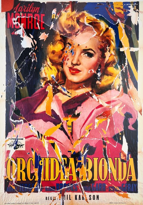 Mimmo Rotella (1918-2006) - Orchidea Bionda