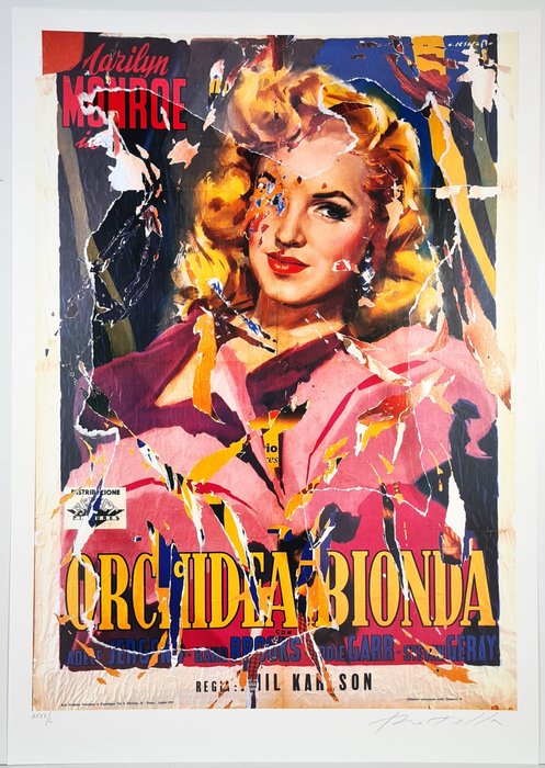 Mimmo Rotella (1918-2006) - Orchidea Bionda