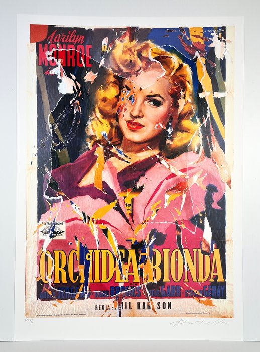 Mimmo Rotella (1918-2006) - Orchidea Bionda