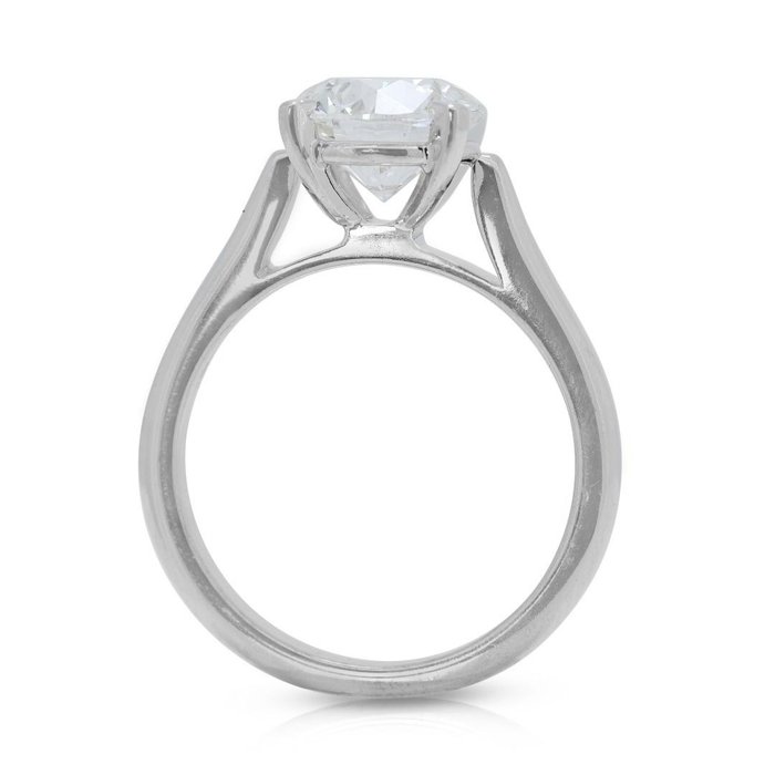 Ring - 18 kraat Hvidguld -  1.72ct. tw. Diamant (Natur)