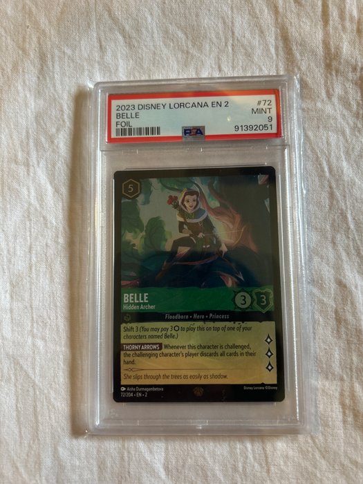 Disney Graded card - Belle foil - PSA 9