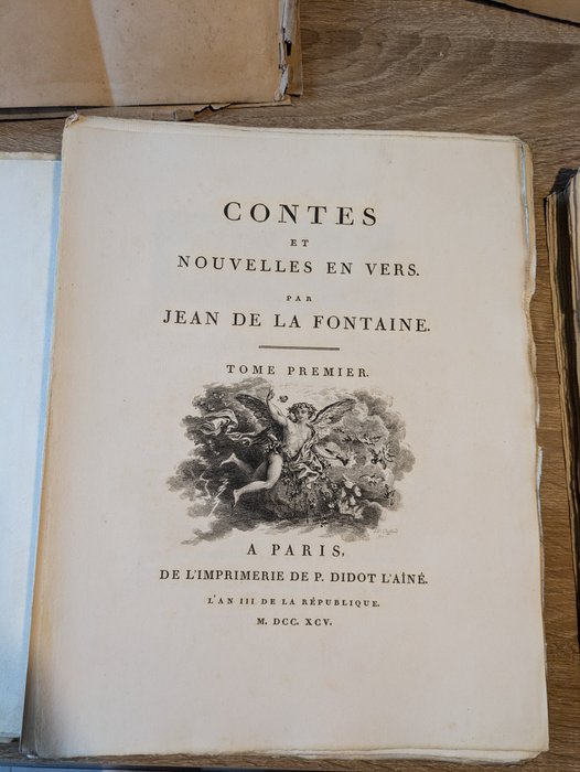 La Fontaine / Fragonard - Contes de la Fontaine avec illustrations de Fragonard. Tome 1 - 1883