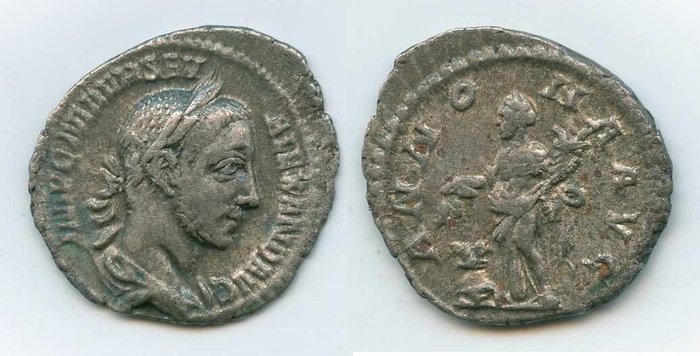 Romarriket Severus Alexander (AD 222-235) Denarius Rome - ANNONA AVG  (Ingen mindstepris)