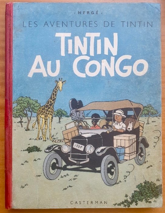 Tintin T2 - Tintin au Congo (A18) - C - 1 Album (gendannet) - Genoptryk - 1942