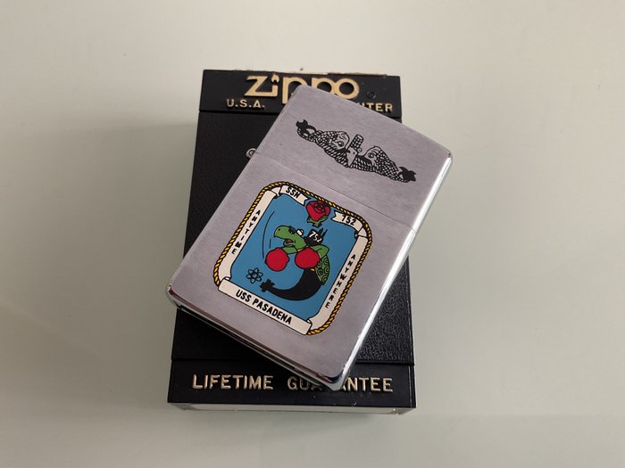 Zippo - Uss pasadena - Lommelighter - Chrome