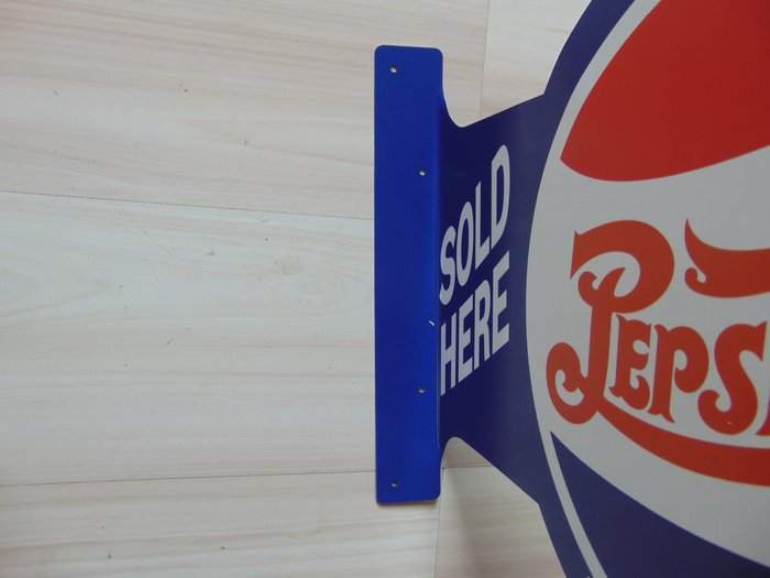 PepsiCola aluminium sign. - Tegn - Aluminium