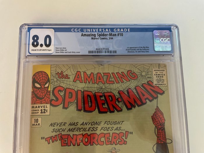 Amazing Spider-Man #10 - 1st appearance of the Big Man and the Enforcers - CGC 80 HIGH - 1 Graded comic