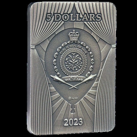 Niue. 5 Dollars 2023 Pastel Circus Balancing, 2 Oz (.999)