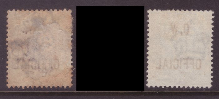 Storbritannien 1896/1902 - officielt sæt - Stanley Gibbons O31, 33, 36, 37