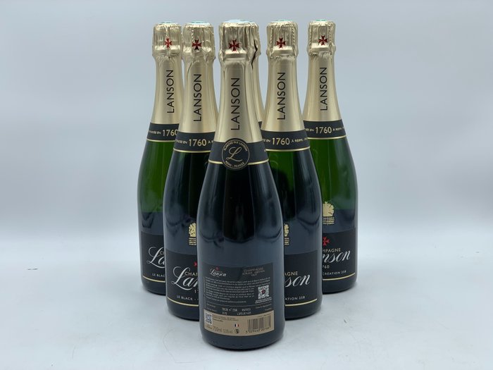 Lanson Black Création 258 - Champagne Brut - 6 Flasker (075 L)