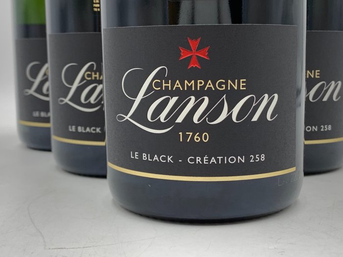 Lanson, Black Création 258 - Champagne Brut - 6 Flasker (0,75 L)