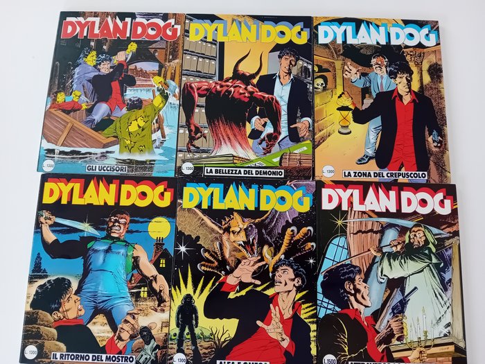 Dylan Dog 5-6-7-8-9-10 - Dylan Dog - 6 Comic - Første udgave - 1987