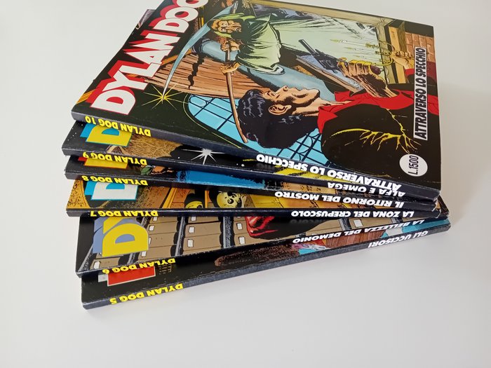 Dylan Dog 5-6-7-8-9-10 - Dylan Dog - 6 Comic - Første udgave - 1987