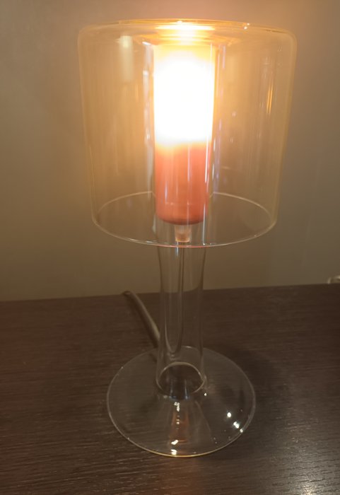 Le Fablie - Sengebordslampe - Pyrex glas