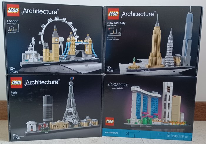 Lego - Architecture - 21057 - Singapore / 21028 - New York City / 21034 - London / 21044 - Paris