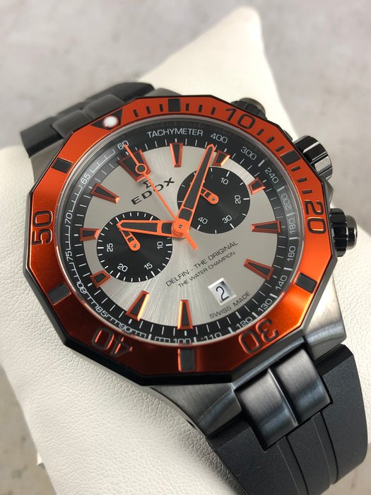 Edox - Delfin Chronograph - 10112-37GNOCA-ANO - Mænd - 2011-nu