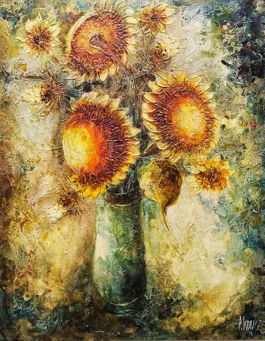 European School (XX) - Girasoles en otoño