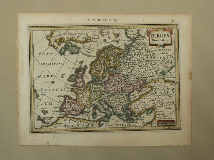 Europa - Polen / Island; Jodocus Hondius / Johannes Janssonius - Europae nova Tabula - 1621-1650