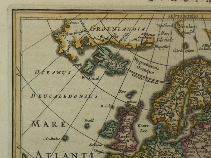 Europa - Polen / Island; Jodocus Hondius / Johannes Janssonius - Europae nova Tabula - 1621-1650